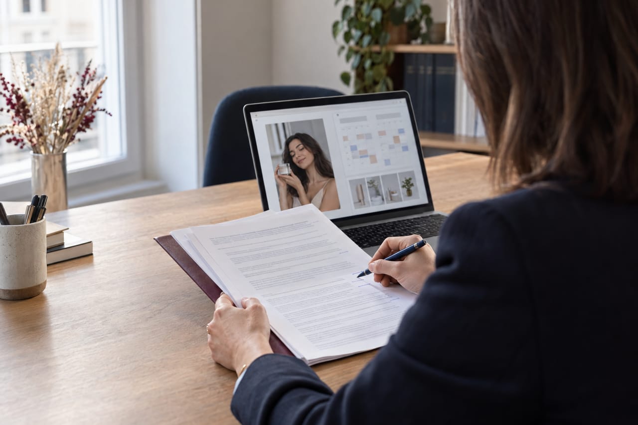 Contrat de collaboration commerciale avec un influenceur